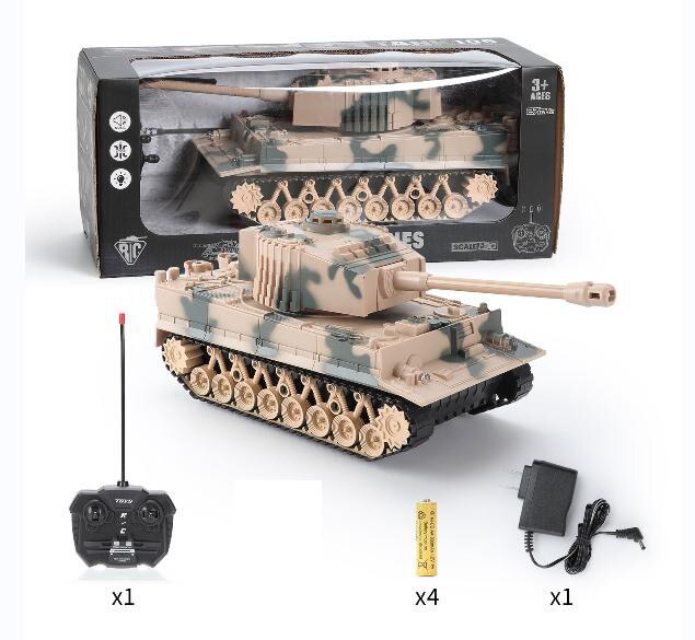 RC Tank Military War Battle United States M1 Leopard 2 Remote Control Electronic Toy Car Tactical Model Gifts for Boys Children