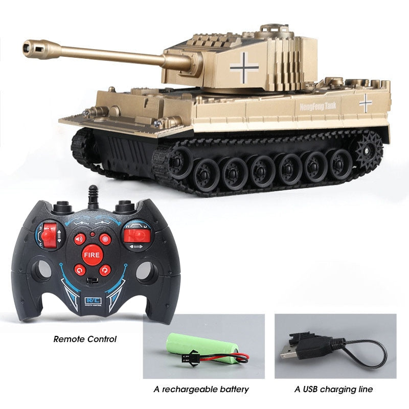 RC Tank Military War Battle United States M1 Leopard 2 Remote Control Electronic Toy Car Tactical Model Gifts for Boys Children