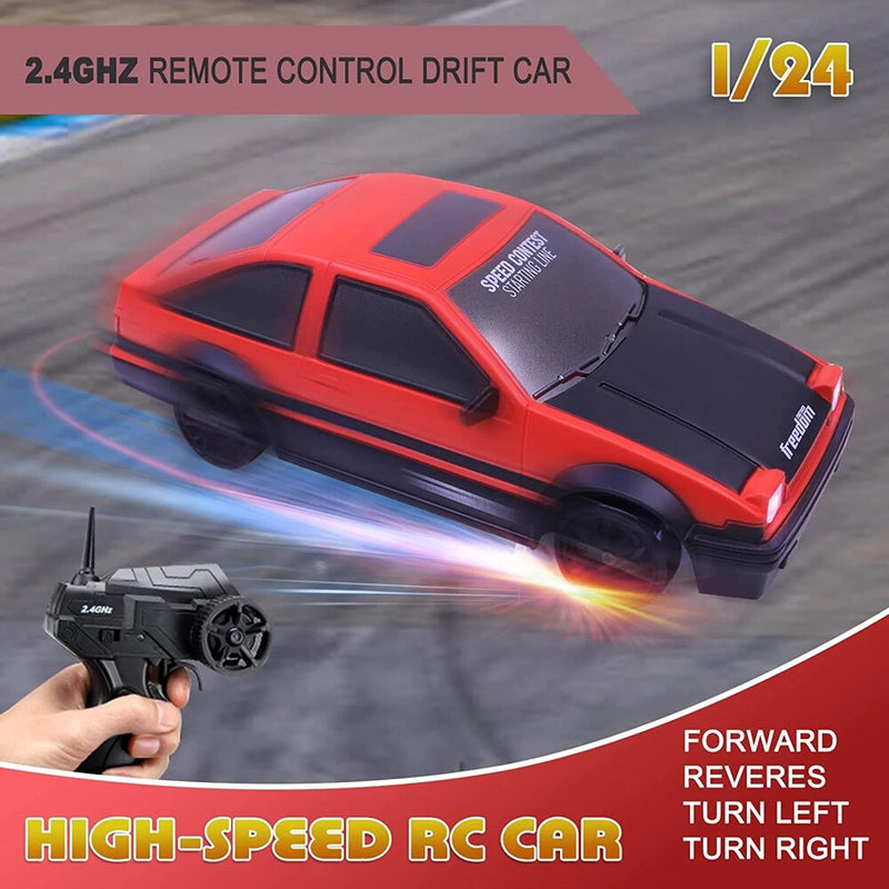 2.4G Drift Rc Car 4WD High Speed RC Drift Car Toy Remote Control GTR Model AE86 Vehicle Car RC Vehicle Toy for Children Gifts