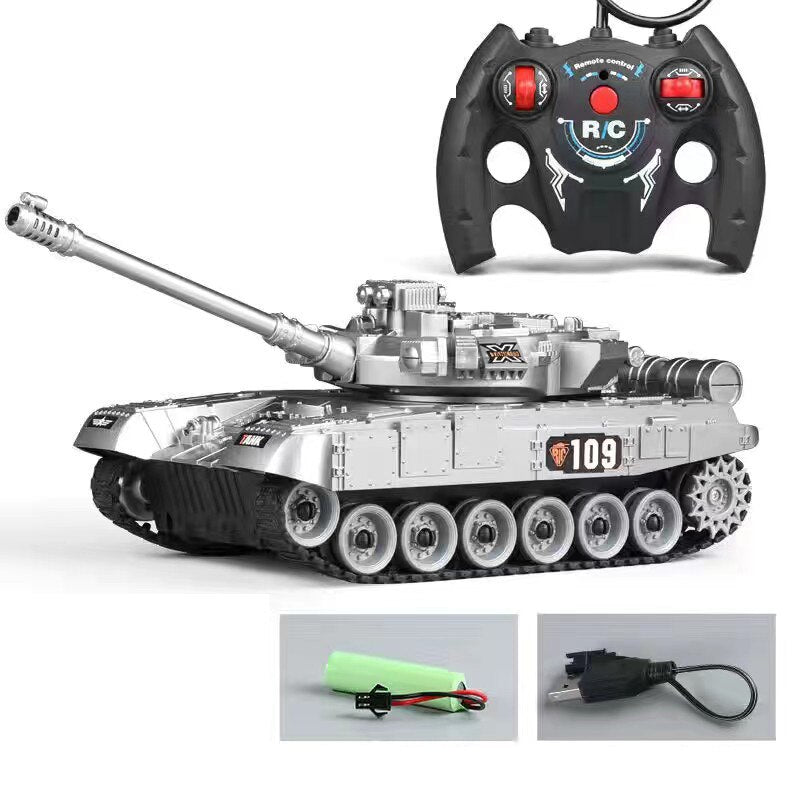 RC Tank Military War Battle United States M1 Leopard 2 Remote Control Electronic Toy Car Tactical Model Gifts for Boys Children