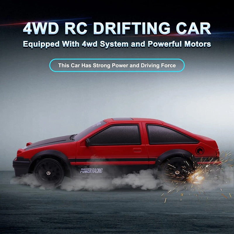 2.4G Drift Rc Car 4WD High Speed RC Drift Car Toy Remote Control GTR Model AE86 Vehicle Car RC Vehicle Toy for Children Gifts