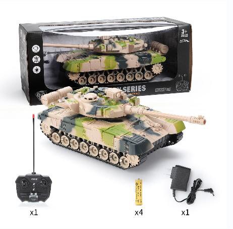 RC Tank Military War Battle United States M1 Leopard 2 Remote Control Electronic Toy Car Tactical Model Gifts for Boys Children